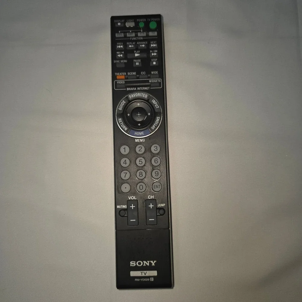 Sony‎ RM-YD029 TV Remote Control for Bravia Internet TV Black OEM Replacement